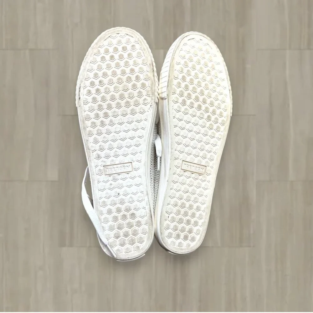 Tretorn White Mesh Low Top Sneakers